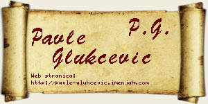 Pavle Glukčević vizit kartica